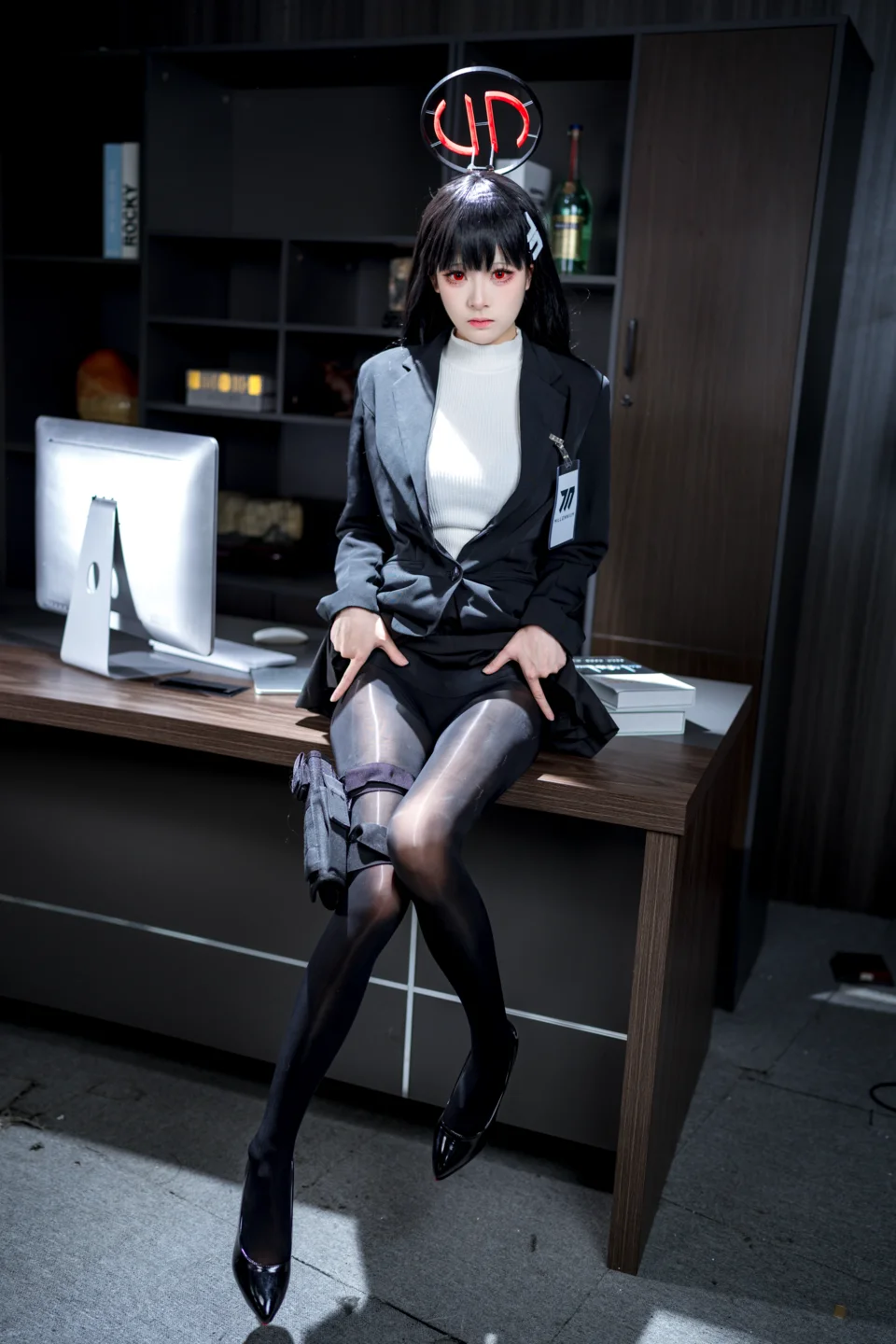 九柒喵 - No.026 蔚蓝档案 调月莉音 [64P-1.4GB] tg@simisebaisi 【丝足阁】025.webp